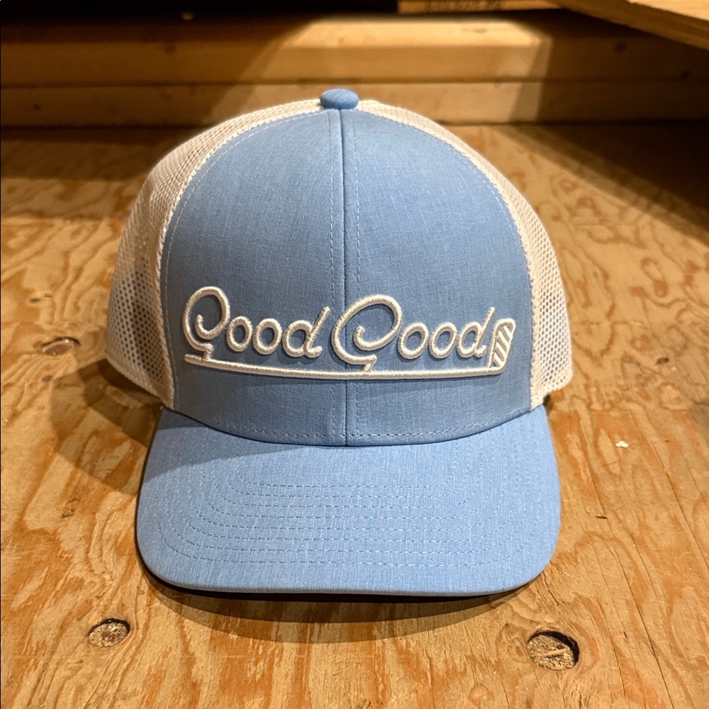 Good Good Blue and White Trucker Hat